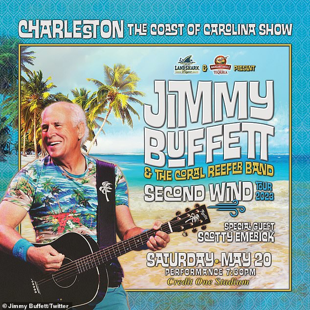 آسف الببغاوات!  اضطر Jimmy Buffett & the Coral Reefer Band إلى إلغاء محطتهم الثانية في جولة Wind التي كانت مقررة يوم السبت في ملعب Credit One في تشارلستون ، ساوث كارولينا