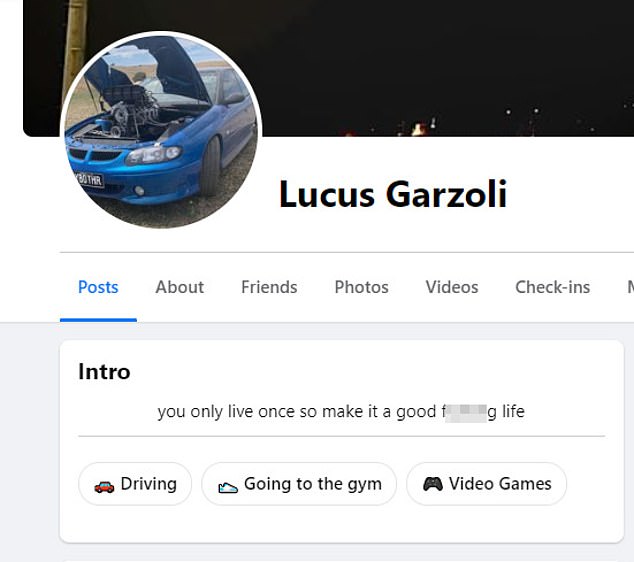 حثت مقدمة Lucus Garzoli على Facebook الناس على عيش حياتهم على أكمل وجه