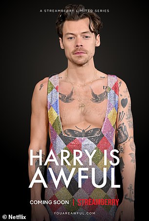 ملصق Harry Styles مكتوب عليه 