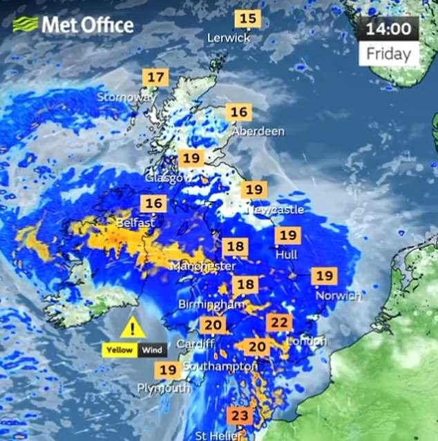 تحذير من الطقس الأصفر يجلب المزيد من الأمطار والرياح القوية لبريطانيا
