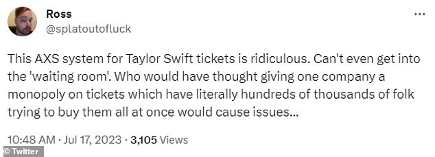 يقوم Swifties بتفجير نظام AXS بعد أن فشل في السماح لحاملي رمز الوصول الفريدين بالدخول إلى غرفة الانتظار و'إيقاف قائمة الانتظار مؤقتًا '