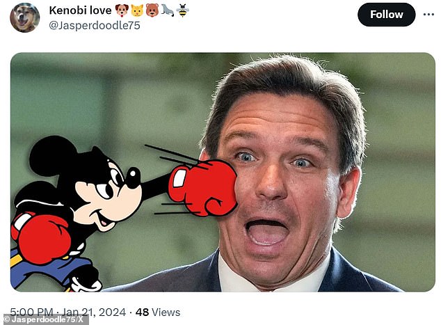 استخدم الكثيرون انهيار حملة DeSantis كوسيلة لـ Disney للرد عبر الميمات