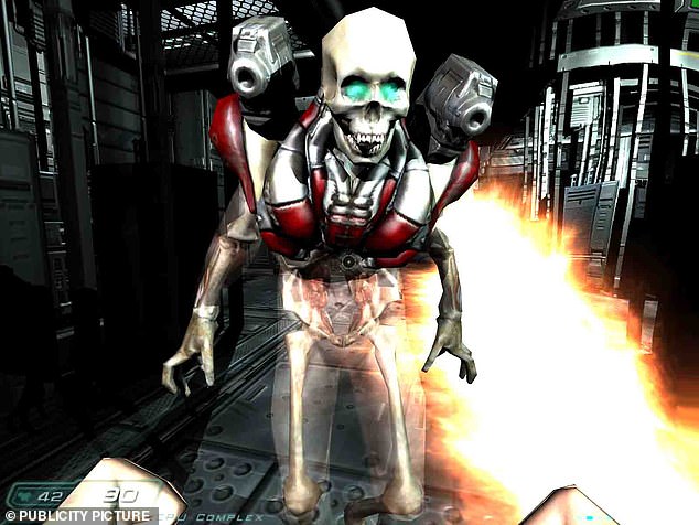 الطلب: لقطة شاشة للعبة Doom 3 باستخدام شريحة رسوميات Nvidia