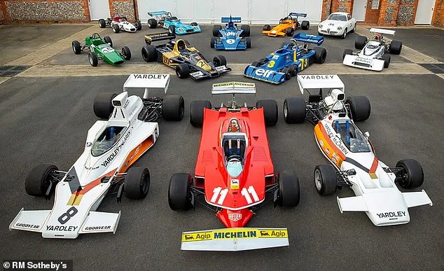 المجموعة الكاملة من سيارات Scheckter التي - إذا تم بيعها بتقدير أعلى - يمكن أن تجني حوالي 11 مليون جنيه إسترليني لبطل الفورمولا 1 السابق