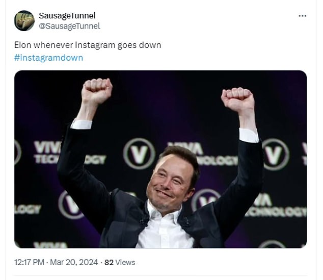 كان العديد من مستخدمي X على يقين من أن Elon Musk كان يحتفل بالانقطاع بسبب منصته التي تنافس منصة Meta