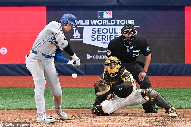 توجت أغنية Ohtani's RBI المنفردة بسباق الجولة الثامنة من أربع جولات حيث تغلب فريق Dodgers على Padres 5-2