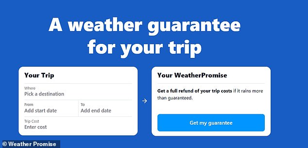 تعمل WeatherPromise بشكل مشابه لتأمين السفر، حيث يدفع المستخدمون ما بين 5 إلى 500 دولار لاسترداد أموالهم إذا أفسدت الطبيعة الأم إجازتهم