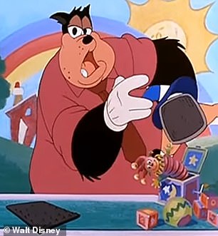 تم تذكير المعلقين الآخرين بمشهد من فيلم والت ديزني، يسمى The Goofy Movie، حيث استخدم أحد شخصيات الرسوم المتحركة اسمه بيت شرائط الفيلكرو لإبقاء الأطفال ثابتين أثناء التقاط الصور الاحترافية.