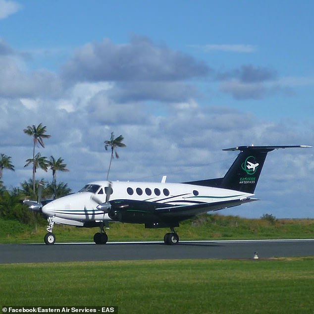 يمكن لطائرة Beech B200 Super King Air حمل ما يصل إلى 13 راكبًا (في الصورة)