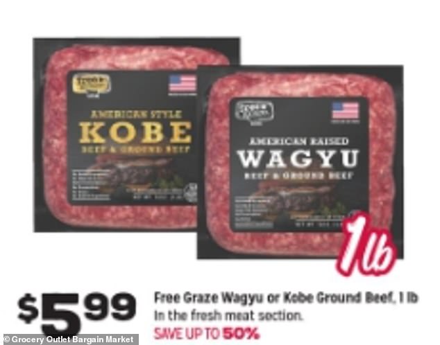 يبيع متجر الخصم لحم البقر المفروم Free Graze Wagyu وKobe مقابل 5.99 دولارًا، والذي يتم بيعه عادةً في Walmart مقابل ما يزيد قليلاً عن 9 دولارات.