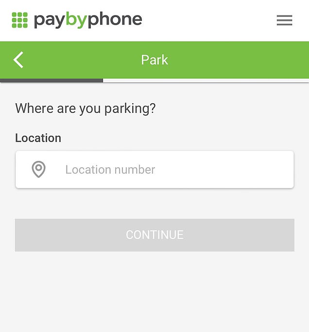 يحتوي موقع Paybyphone الرسمي في الواقع على واجهة هاتف محمول أبسط