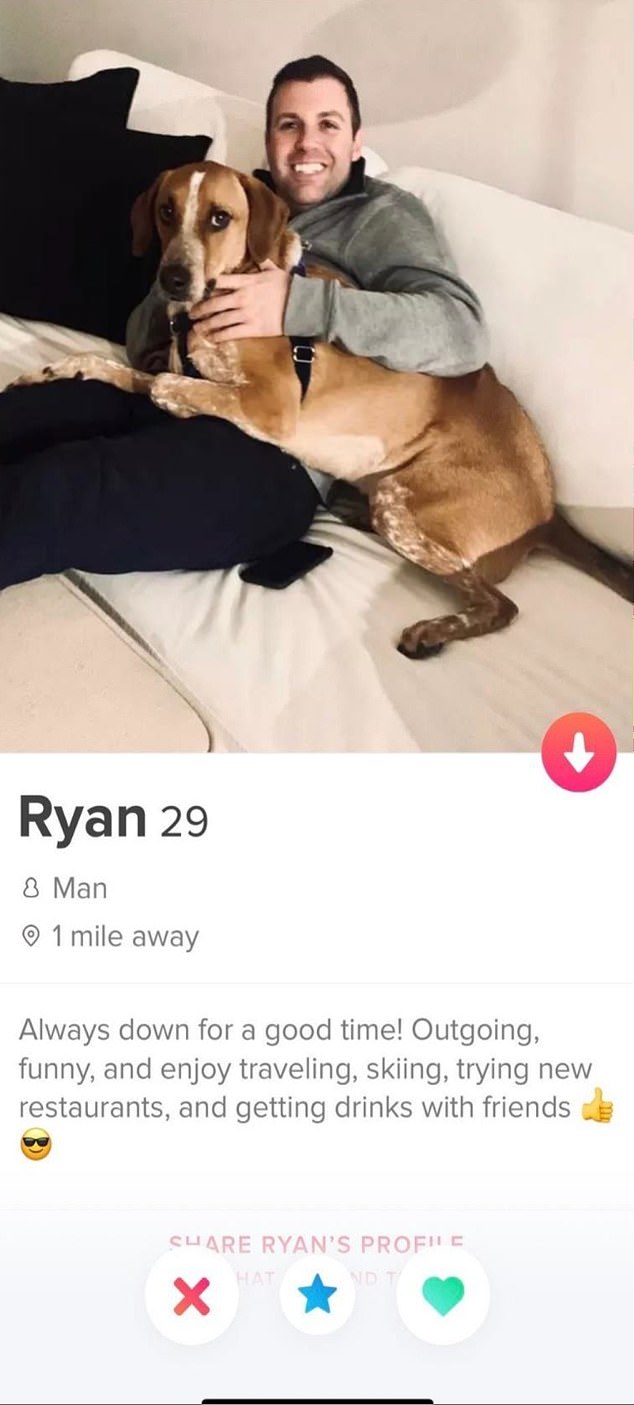 لقطة شاشة لملف تعريف Ryan MacKenzie على Tinder