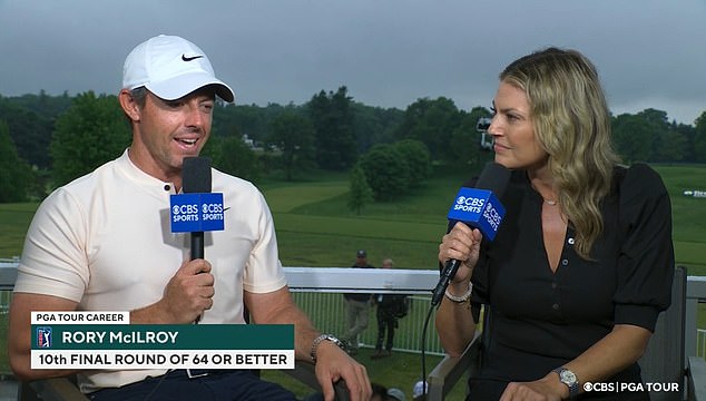 تم ربط McIlroy بشكل رومانسي في الأسابيع الأخيرة بمراسلة CBS Sports أماندا باليونيس