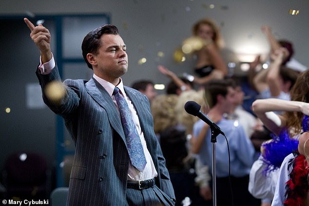 ليوناردو دي كابريو لعب دور البطولة في فيلم Wolf of Wall Street عام 2013