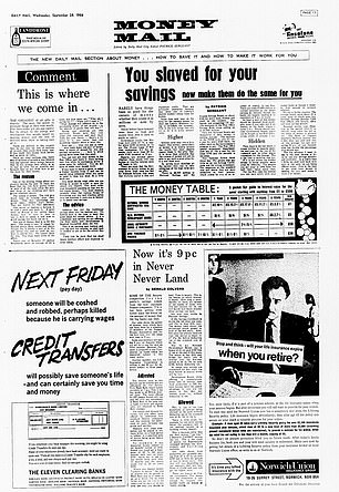 وضع حجر الأساس: العدد الأول من مجلة Money Mail في سبتمبر 1966