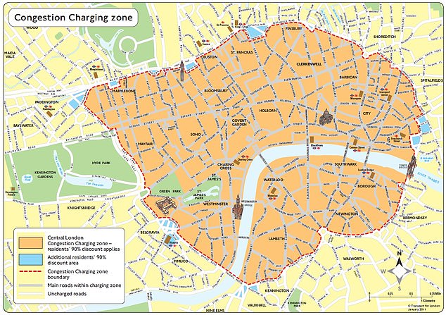 تغطي المنطقة تقريبًا المنطقة من Kings Cross في الشمال إلى Vauxhall في الجنوب ، و Paddington في الغرب إلى Whitechapel في الشرق. تم تقديمه في عام 2003 من قبل كين ليفينجستون