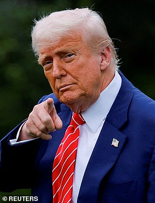 الرئيس الأمريكي دونالد ترامب