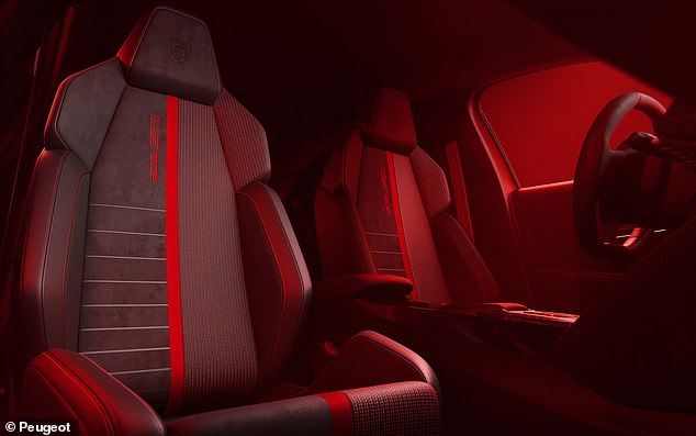 حتى المقاعد هي تطور حديث للتصميم المقسم لـ 205 GTI 1.9