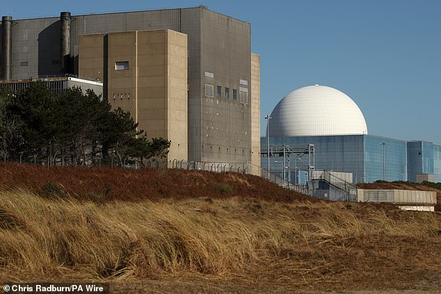 تم تصوير محطة الطاقة النووية Sizewell B من EDF في سوفولك في عام 2022