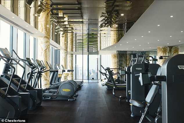 الحصول على نشط: يحتوي مبنى Damac Tower Nine Elms على صالة رياضية مشتركة للمقيمين