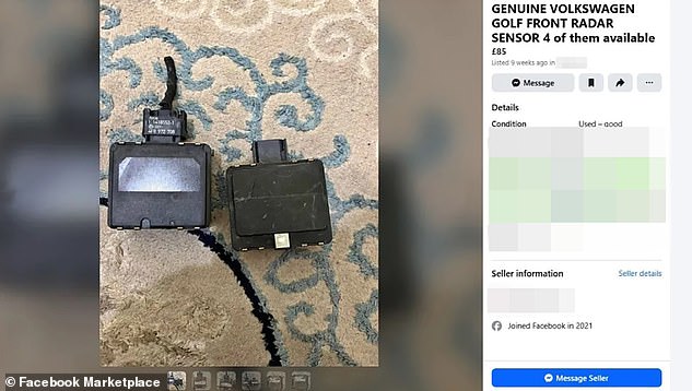ظهرت أجهزة استشعار سيارة التحكم في التطواف عبر الإنترنت في أماكن مثل Facebook Marketplace. (ملاحظة: لا يوجد اقتراح يسرقه المستشعر الموضح أعلاه)