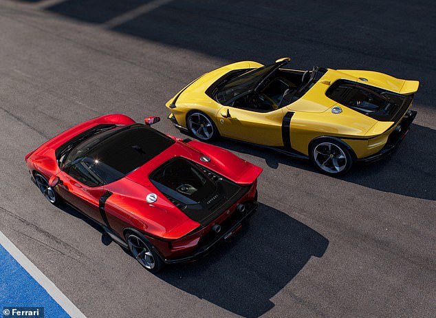 على الرغم من الهيكل الجديد الدرامي ، يزن Testarossa الجديد نفس SF90 الذي يحل محله. العنكبوت Testarossa أثقل 90 كجم من النموذج الذي ينجح ، رغم ذلك