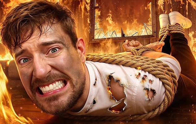 تستفيد أعمال وتحديات MrBeast واسعة النطاق من إيرادات إعلانات YouTube والرعاية لتمويل جوائز نقدية كبيرة للمتسابقين (أعلاه: الصورة المصغرة لفيديو MrBeast)