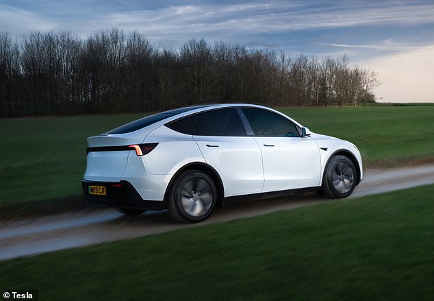 حتى أحدث سيارات تسلا - مثل الطراز Y الموضح في الصورة - تستخدم مقابض الأبواب المتساطحة، والتي تخرج إلكترونيًا عندما يفتح المالك الأبواب