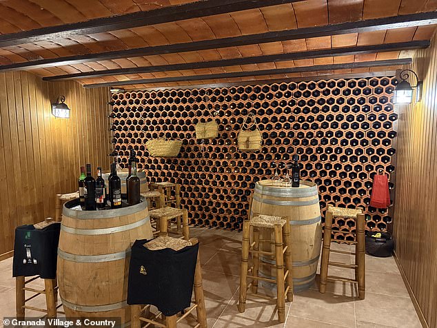 هيا نشرب: يوجد في الطابق السفلي من العقار قبو نبيذ واسع النطاق